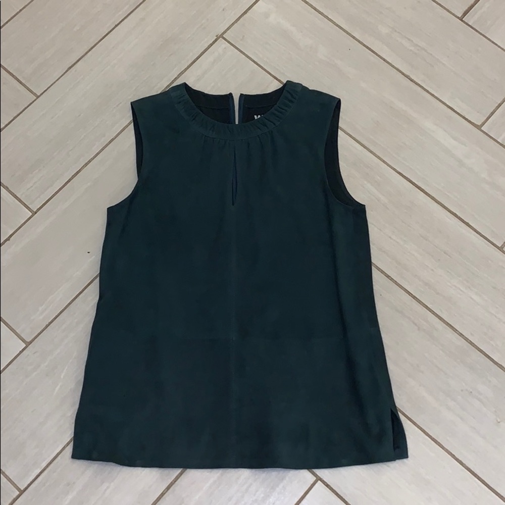 Greenish gray worth velvet top